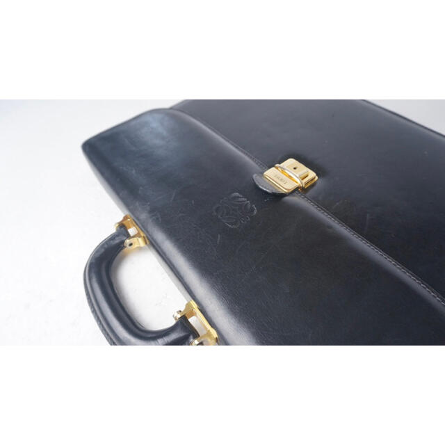 LOEWE - LOEWE ロエベ ロゴ レザー ゴールド金具 ビジネスバッグ