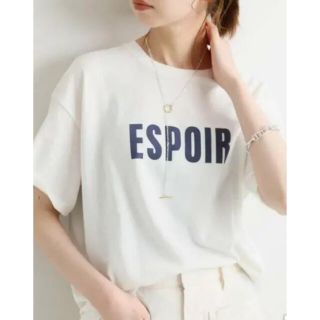 イエナ(IENA)のIENA イエナ  ESPOIR espoir Tシャツ 美品(Tシャツ(半袖/袖なし))