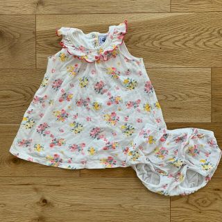 プチバトー(PETIT BATEAU)の【専用】プチバトー　ワンピース　74㎝(ワンピース)