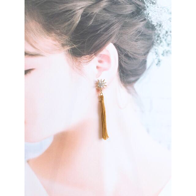 ［glitter］流星群［earring］ ハンドメイドのアクセサリー(ピアス)の商品写真