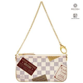 ルイヴィトン(LOUIS VUITTON)のルイヴィトン ポシェットミラMMアクセサリーポーチ N63078 ダミエアズール(その他)