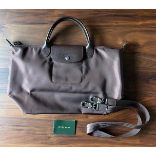 ロンシャン(LONGCHAMP)の新品　ロンシャン ルプリアージュ ネオ　ブラウン　M 2wayバッグ(トートバッグ)