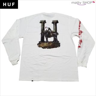 ハフ(HUF)の3 HUF×FRAZETTA コラボ ロンT ホワイト M 新品(Tシャツ/カットソー(七分/長袖))