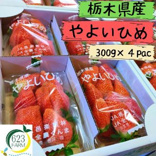 【送料無料/限定品】栃木県産やよいひめ　300g×4パック(フルーツ)