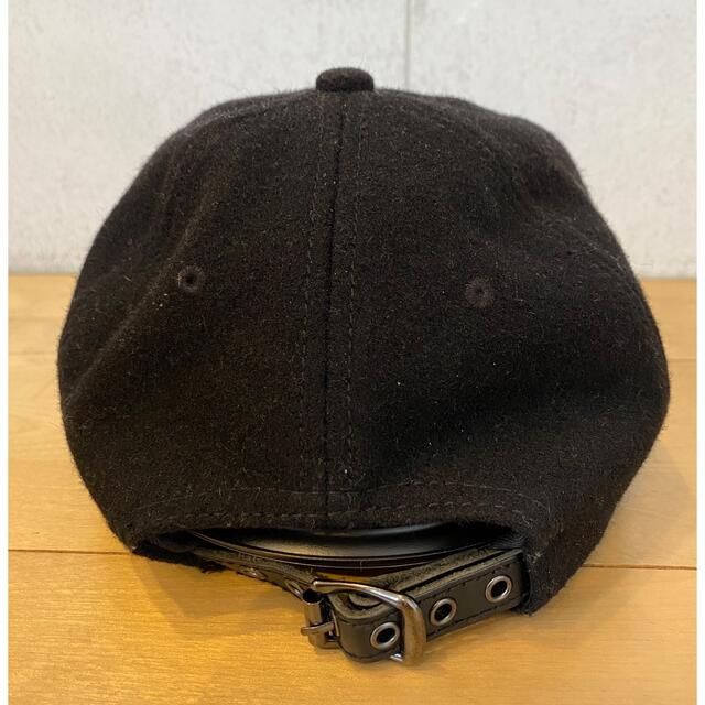 NEW ERA(ニューエラー)のnewera/帽子/NY/ヤンキース/黒/ベースボールキャップ/状態良し/ウール メンズの帽子(キャップ)の商品写真