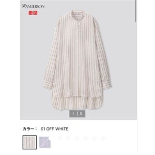 ユニクロ(UNIQLO)のUNIQLO リネンブレンドスタンドカラーシャツ(シャツ/ブラウス(長袖/七分))