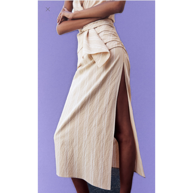 ZARA - 【新品】ZARA ストライプ ドレープスカート Sの通販 by ZARA - 【新品】ZARA ストライプ ドレープスカート Sの通販 by