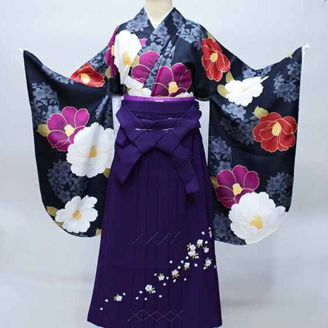 袴フルセット ジュニア用へ直し 135~150cm 袴変更可 NO36955-2 - 和服