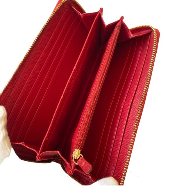 COACH(コーチ)の大人気✨coachコーチ長財布　赤　ファスナー財布　収納　金具金 レディースのファッション小物(財布)の商品写真