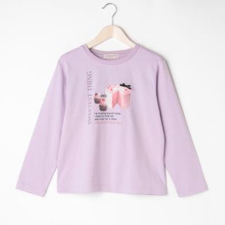 メゾピアノジュニア(mezzo piano junior)のメゾピアノ新品新作タグ付きおしゃれカフェ風長袖Tシャツ160(Tシャツ/カットソー)