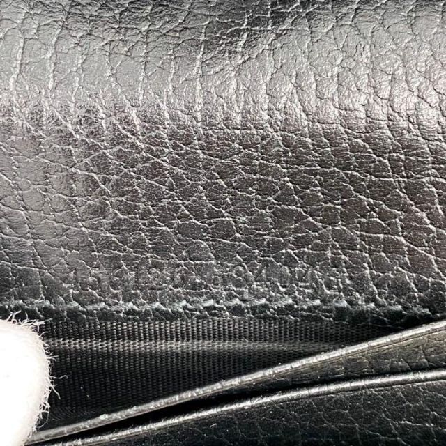 Gucci(グッチ)の【極美品】GUCCI 折り財布 二つ折り マーモント レザー ブラック レディースのファッション小物(財布)の商品写真