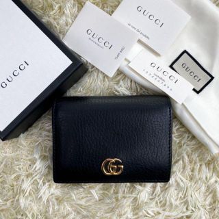 Gucci - 【極美品】GUCCI 折り財布 二つ折り マーモント レザー