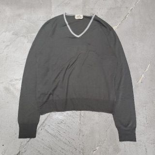 エルメス Vネックニット ニット/セーター(レディース)の通販 9点 【在庫処分】 erme ケーブルオーバーVネックニット ニット/セーター