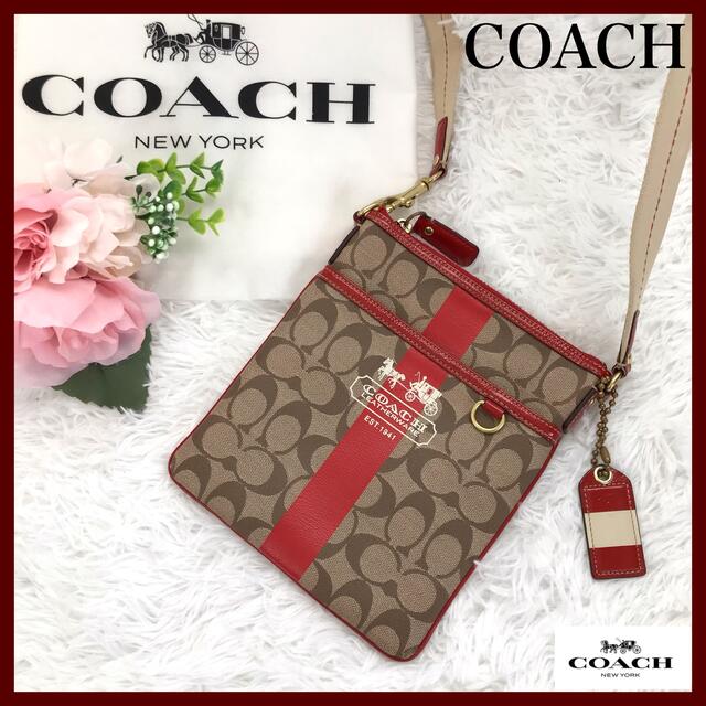 COACH(コーチ)のコーチ　ヘリテージストライプ　ショルダーバッグ　40924 シグネチャー レディースのバッグ(ショルダーバッグ)の商品写真