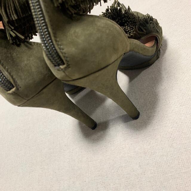 JEFFREY CAMPBELL(ジェフリーキャンベル)のJeffrey Campbell/スエードフリンジサンダル/6.5 レディースの靴/シューズ(サンダル)の商品写真