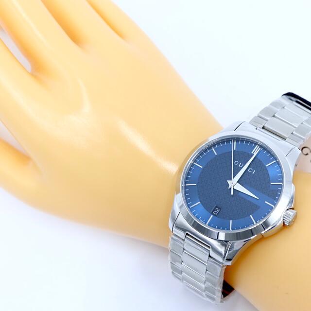 人気【新品】GUCCI グッチ 126.4 Gタイムレス メンズ 腕時計 付属品