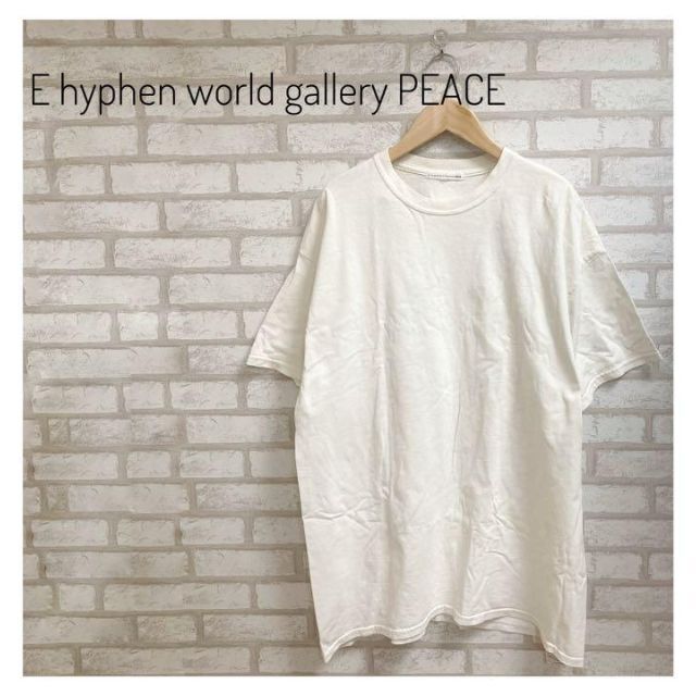 E hyphen world gallery(イーハイフンワールドギャラリー)のE hyphen world gallery レディース プルオーバー F 白 レディースのトップス(Tシャツ(半袖/袖なし))の商品写真