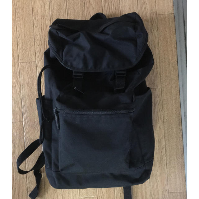 MUJI (無印良品)(ムジルシリョウヒン)の無印  黒リュック レディースのバッグ(リュック/バックパック)の商品写真
