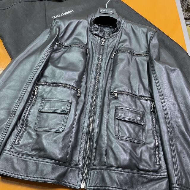 上品】 DOLCE&GABBANA - 革ジャン DOLCE&GABBANA レザージャケット