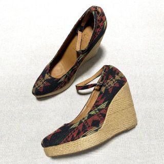 ジェフリーキャンベル(JEFFREY CAMPBELL)のJeffrey Campbell/ネイティブウェッジジュートパンプス/38(ハイヒール/パンプス)