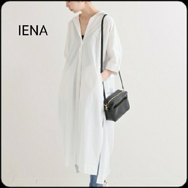 IENA(イエナ)の【専用】IENA タイプライターBIGシャツワンピース　春夏　ロングシャツ レディースのワンピース(ロングワンピース/マキシワンピース)の商品写真