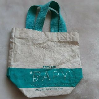 ベイピー(BAPY)のBAPY　ベイピー　ミニバッグ　アイボリー　ミントグリーン　トートバッグ(トートバッグ)