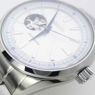 SEIKO プレサージュ 4R38-00S0 M-8 AT SS 裏スケ白文字盤