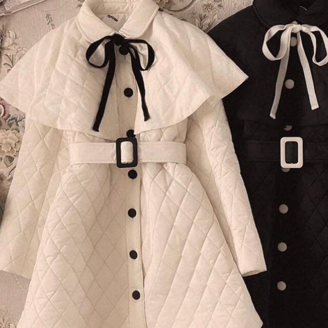 メルティ meltie コート アイボリー レディースのジャケット/アウター(ロングコート)の商品写真