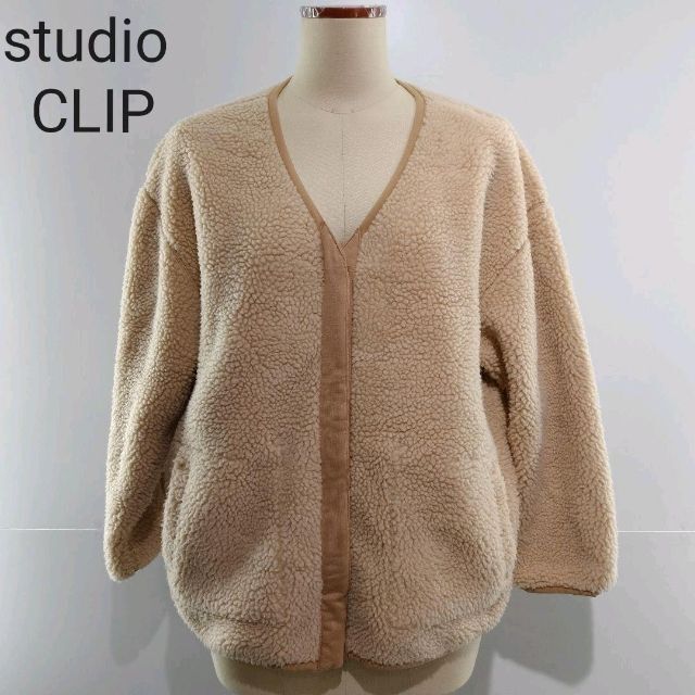 STUDIO CLIP(スタディオクリップ)のstudio CLIP　スタディオクリップ　リバーシブルボアブルゾン レディースのジャケット/アウター(ブルゾン)の商品写真