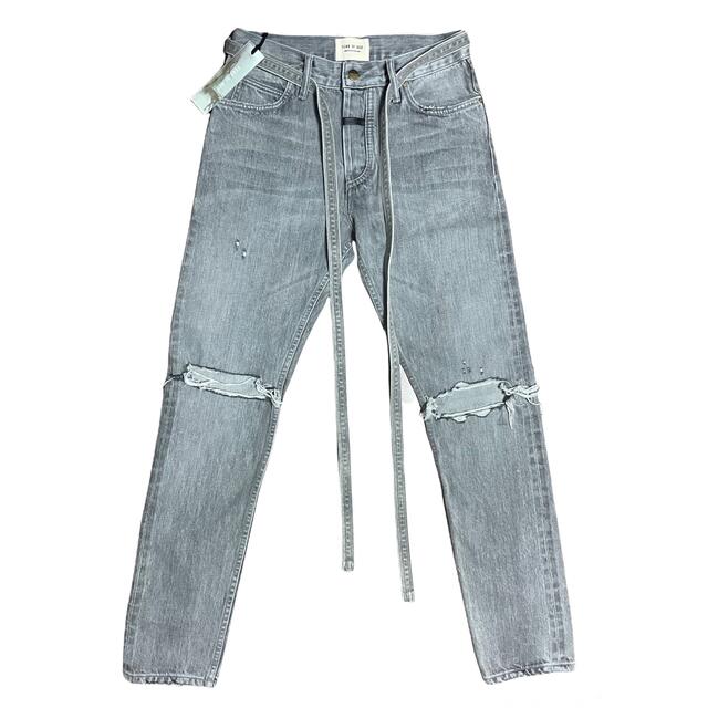 Fear of God Damaged Knee denim grey