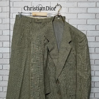 Christian Dior - ダブルスーツ ストライプ ネイビー instill 毛100 
