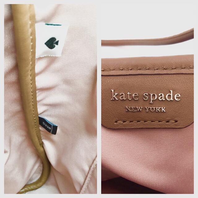 kate spade new york(ケイトスペードニューヨーク)の美品　ケイトスペード Kate spade ラージ トートバッグ ピンク 茶  レディースのバッグ(トートバッグ)の商品写真