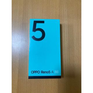 アンドロイド(ANDROID)のOPPO Reno5 A 新品未開封　アイスブルー　ワイモバイル(スマートフォン本体)