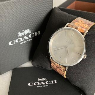 コーチ(COACH)の新品 COACH コーチ 腕時計 シグネチャー フラワー 本革 かわいい(腕時計)