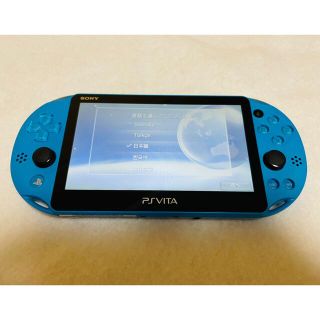 プレイステーションヴィータ(PlayStation Vita)のPSVita PCH-2000 ZA23 本体 アクアブルー 動作確認済み(家庭用ゲーム機本体)