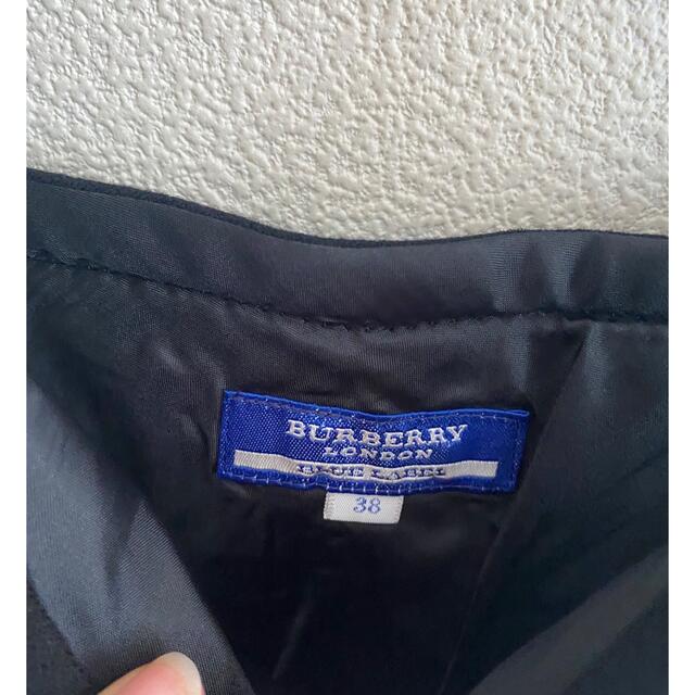 BURBERRY BLUE LABEL(バーバリーブルーレーベル)の【美品】BURBERRY BLUELABEL 膝丈ワンピース 黒 リボン  レディースのワンピース(ひざ丈ワンピース)の商品写真