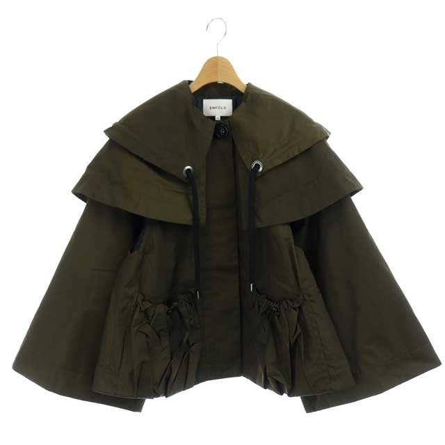 エンフォルド メモリーツイル BIGカラーショートジャケット アウター