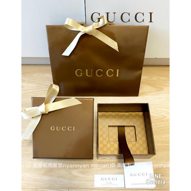グッチ ショッパー 空箱 ショップカード ベージュ 保存袋 リボン GUCCI | フリマアプリ ラクマ