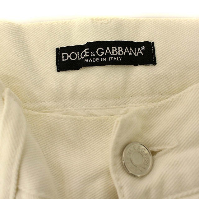 DOLCE&GABBANA - ドルチェ&ガッバーナ デニムパンツ ホワイト ダメージ ...