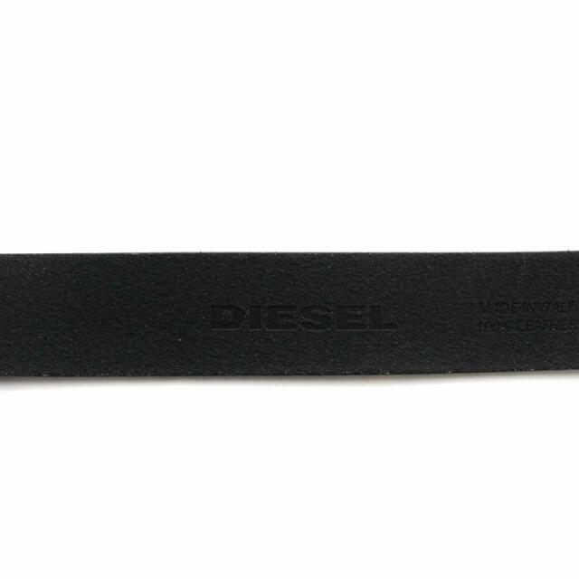 DIESEL(ディーゼル)のディーゼル ベルト プレーンベルト 星バックル ペイント レザー 90/36 黒 レディースのファッション小物(ベルト)の商品写真