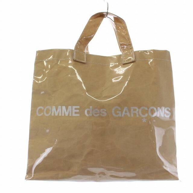 COMME des GARCONS(コムデギャルソン)のコムデギャルソン PVCバッグ トートバッグ ビニールペーパー ベージュ レディースのバッグ(トートバッグ)の商品写真