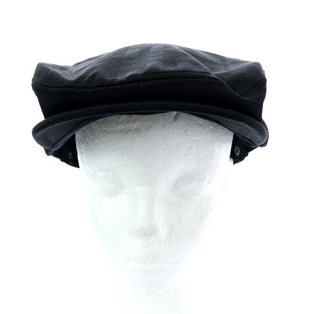バーバリーブラックレーベル 帽子 ハンチング 黒