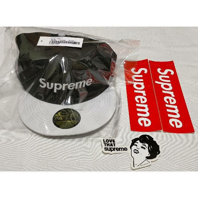 Supreme2-Tone Box Logo New Era Black 7-5/8 新品