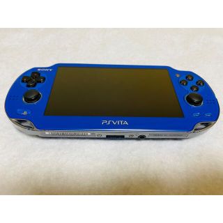 プレイステーションヴィータ(PlayStation Vita)のPSVita PCH-1000 ZA04 サファイアブルー  動作良好(家庭用ゲーム機本体)