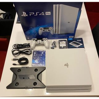 プレイステーション4(PlayStation4)のプレステ4 Pro 本体  グレシャーホワイトCUH-7200BB02 (家庭用ゲーム機本体)