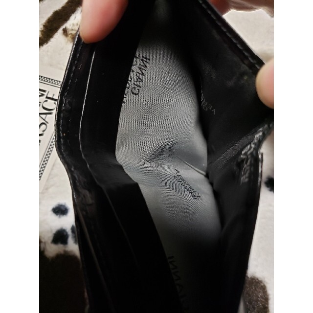 Gianni Versace(ジャンニヴェルサーチ)のジャンニヴェルサーチ 折り財布  オーストリッチ レザー レディースのファッション小物(財布)の商品写真