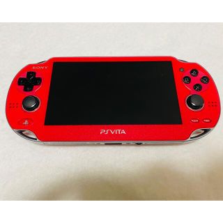 プレイステーションヴィータ(PlayStation Vita)の☆画面無傷☆PSVita PCH-1000 ZA03 コスミックレッド  動作良(家庭用ゲーム機本体)