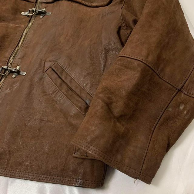得価 雰囲気◎ 希少 ヴィンテージ OLD ヌバックレザー ファイヤーマンジャケットの通販 by kurosada|ラクマ 国産通販