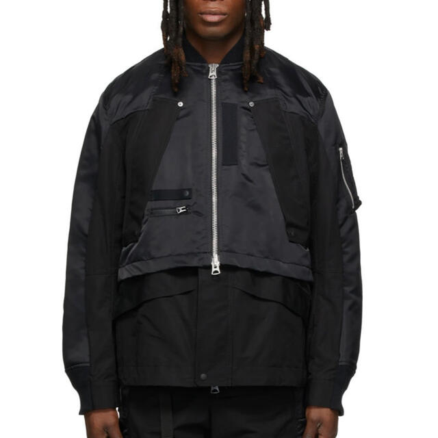 sacai 22SS MA-1 Nylon Twill Mix Blouson