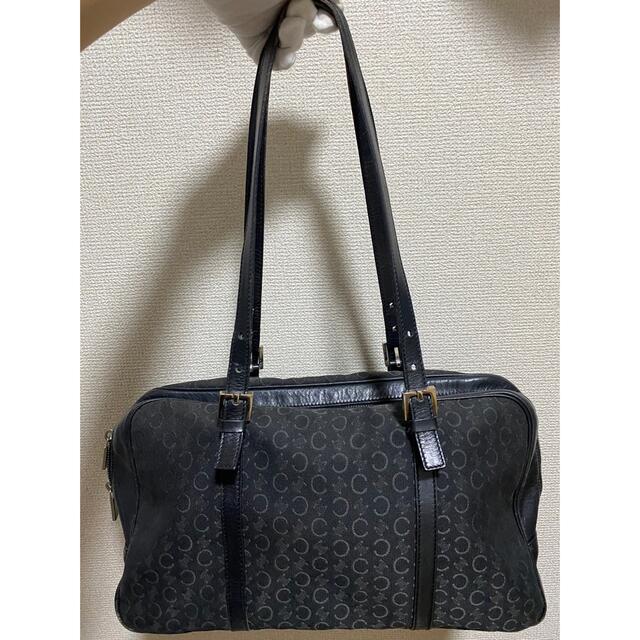 celine(セリーヌ)のセリーヌ Cマカダム柄 ハンドバッグ　黒 レディースのバッグ(ハンドバッグ)の商品写真